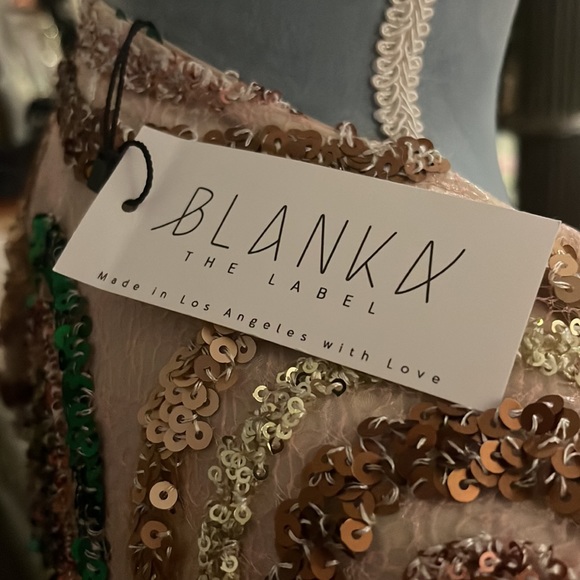 Blanka The Label Pink Sequin Duster Jacket Size Large - Picture 6 of 6